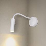 SLV Karpo Goose LED-vegglampe, dimbar, hvit