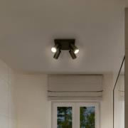 LEDVANCE LED-spotlight Octagon dimbar, 4-lys firkantet svart