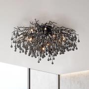 Paul Neuhaus taklampe Icicle, 14-lys, svart