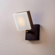 Lindby Amya utendørs vegglampe av aluminium kantet