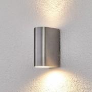 Utevegglampe Idris av aluminium med to lys