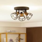 Lindby Arinthea downlight, 3 lyskilder, antrasitt, stål E14