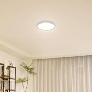 Lindby LED-taklampe Pravin, Ø 30 cm, CCT, hvit