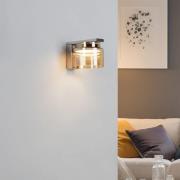 Lucande Diano vegglampe, ravgult, jern, glass