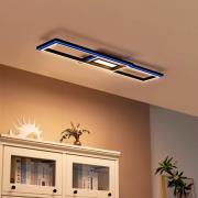 Lucande Smart LED-taklampe Tjado 115 cm svart RGB CCT