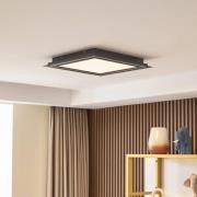 Lucande LED taklampe Leicy, svart, 44 cm, RGB, CCT