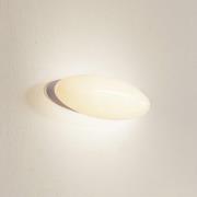 Lucande LED-vegglampe Leihlo, hvit, plast, 8 cm høy