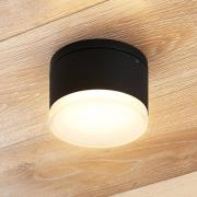 Lindby Mathea utendørs LED-taklampe, sylinder