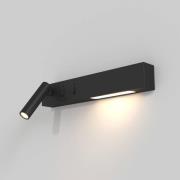 Maytoni Comodo LED-vegglampe, leselampe, svart