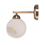 Vegglampe Ramella, antikk messing, 1 lyskilde