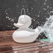 DUCK-DUCK S utendørs LED-designerlampe i hvitt