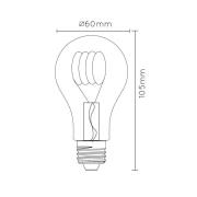 LED-pære E27 A60 4W 2 200K gul dag/natt-sensor