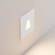 Molto Luce LED innbyggingslampe Wall 68R IP44 SQ, hvit, aluminium, CCT