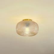 Lindby taklampe Hildur, Ø 25 cm, rav, glass