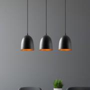 Hengelampe Tattoo 6173, svart, metall, 3 lyskilder, lineær