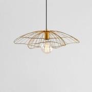 Hengelampe Tel 6502, gullfarget, metall, Ø 50 cm