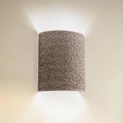 Vegglampe Boucle av stoff, cappuccino