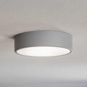 Taklampe Cleo 300, grå, sensor, IP20, Ø 30 cm, metall