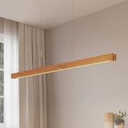 Lindby Alimara LED-hengelampe i tre, tre, lengde 138 cm