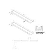 LED innfelt spotlight AR 45, 4 000 K Ø 5 cm rustfritt stål aluminium 2...