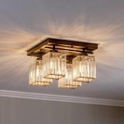 Taklampe AV-1795-4BSY 4 lyskilder, firkantet, svart