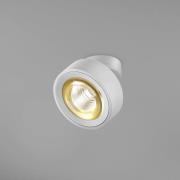 Egger LED-spot Clippo Optic, hvit/gull, Ø 12 cm, DTW