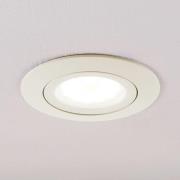 LED-downlight Andrej, rund, kremhvit