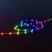 Twinkly Dots LED-lyslenke RGB, gjennomsiktig, IP44, 10 m