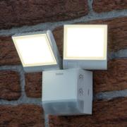 Theben utendørs LED-vegglampe theLeda S17-100, hvit, sensor