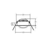 BRUMBERG LED innfellingsspot BB09, RC dimbar, hvit