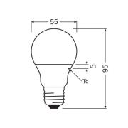 OSRAM LED Classic Star, matt, E27, 4,9 W, 2700 K, 470 lm