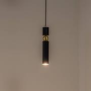 Hengelampe Alas, svart, metall, opphengssystem 135 cm, GU10