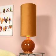 Esterad gulvlampe, oker, Ø 34 cm, høyde 100 cm, glass