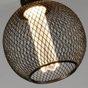 LED Deco-pære Wire Globe E27 4,5W 2.700K svart Mesh