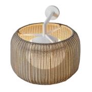 Bover utendørs vegglampe Fora A, naturhvit/beige, Ø 50 cm, E27