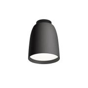 Bover utendørs taklampe Nut, svart, aluminium/stål, Ø 10 cm