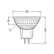 OSRAM LED-reflektorpære GU5.3 3,8W 827 36° 5-pakning