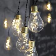 LED-lyslenke Glow, glass, klar