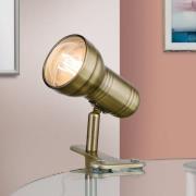 Samal klemlampe i patina