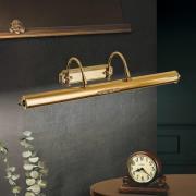 Forgylt billedlys Gustav i messing, 70 cm