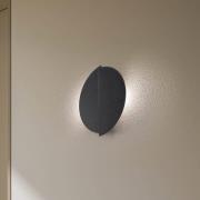 Vegglampe Form 9, 28 cm x 32 cm, svart