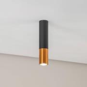 Euluna Thalassa Downlight 1flg svart/kobber 29cm