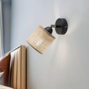Vegglampe Adeline med jute skjerm, 1 lyskilde
