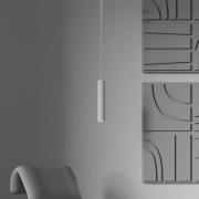 Maytoni hengelampe Calipso, hvit, Ø 5,6 cm, aluminium, GU10