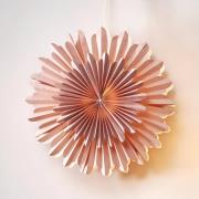Dekostjerne, Crystal, papir, uten fatning, rosa