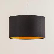 Euluna Roller hengelampe, svart/gull, Ø 45 cm