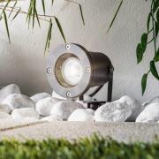 Tessa utendørs spot med jordspyd, grå