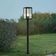 Lindby veilampe Bolgar, svart, metall, glass, 15 cm