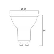 Sylvania LED-reflektorpære GU10 7W 4 000K 36° 610 lm hvit