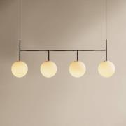 Audo TR Bulb Frame hengelampe, 4 lyskilder, stålgrå/hvit